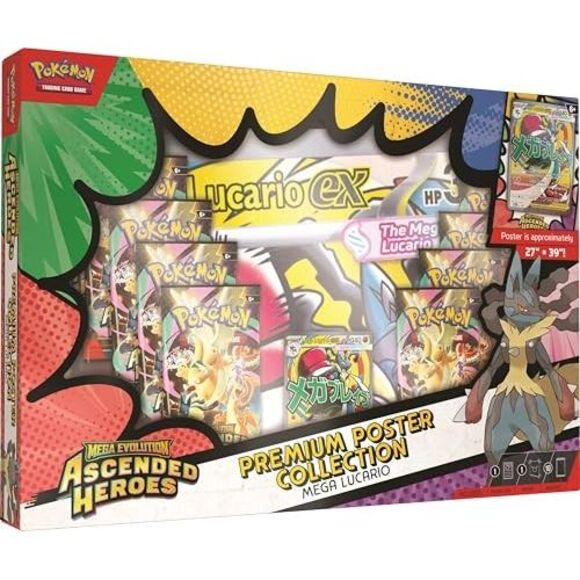 Pokemon Other - Pokemon - Pokémon Mega Evolution Ascended Heroes Premium Pos Yellow